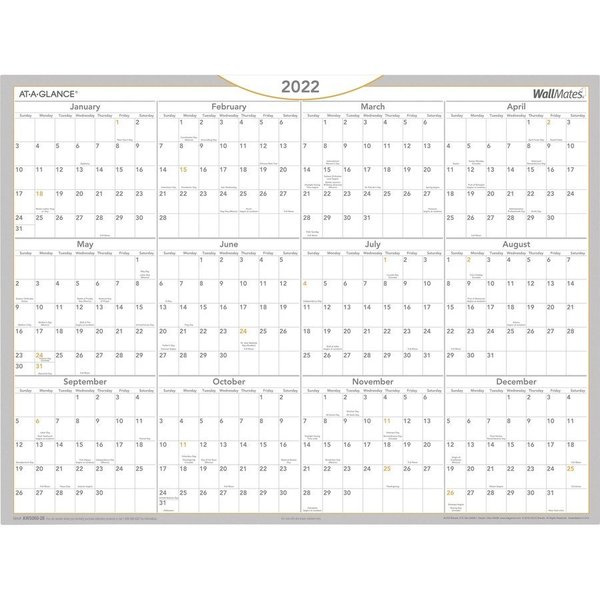 At-A-Glance Calendar, Yrly, Dryerse, 24X18 AAGAW506028